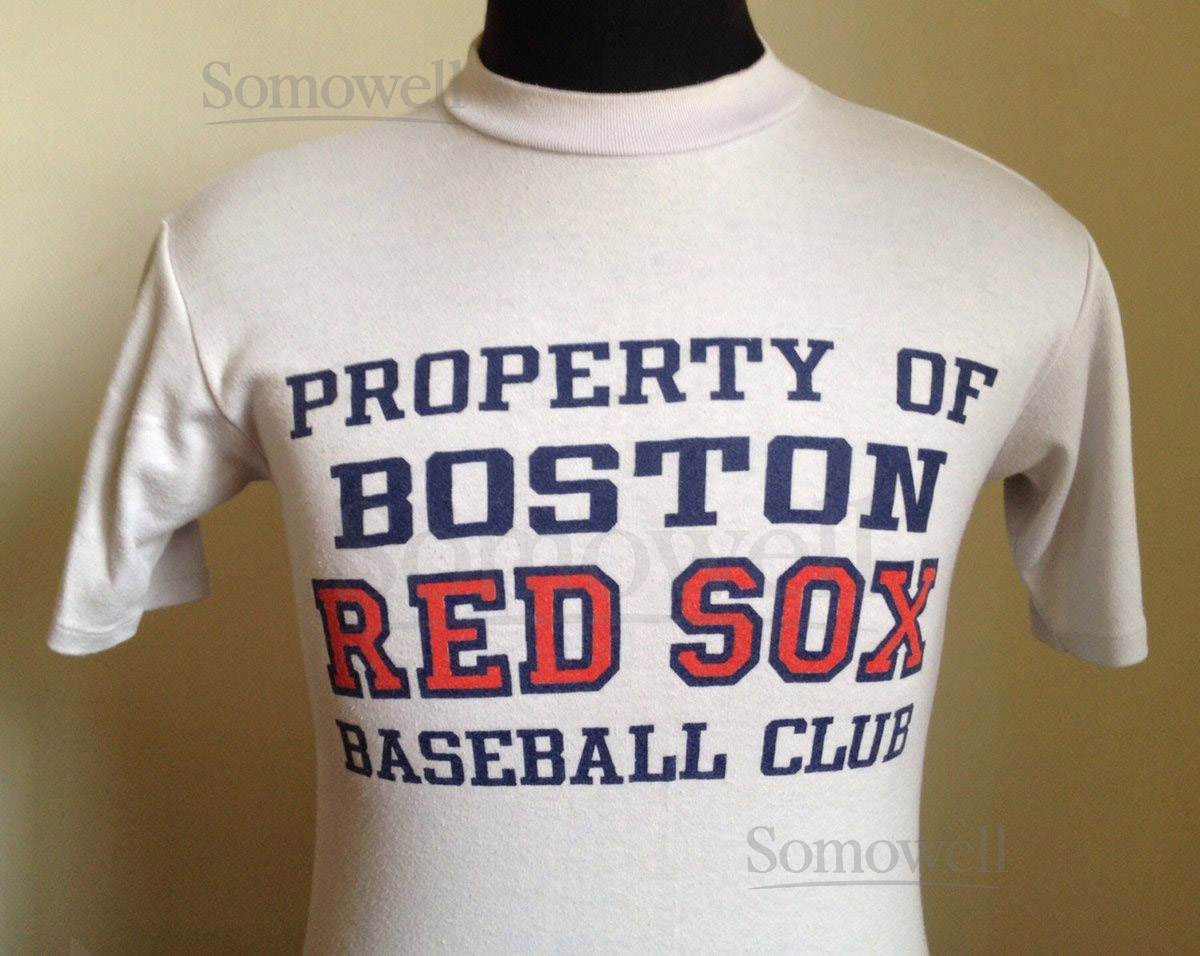 80s Vintage Boston Red Sox Property of Baseball Club mlb T-Shirt - SMALL_12