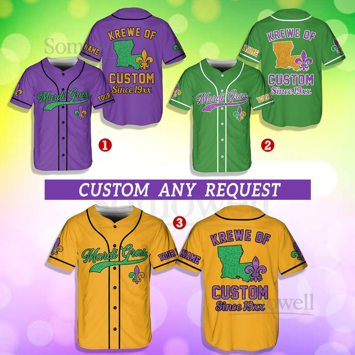 Personalized Mardi Gras Baseball Jersey Custom Mardi Gras Krewe Lobster Since 19xx Baseball Jersey Shirt Gift For Family Matching_216