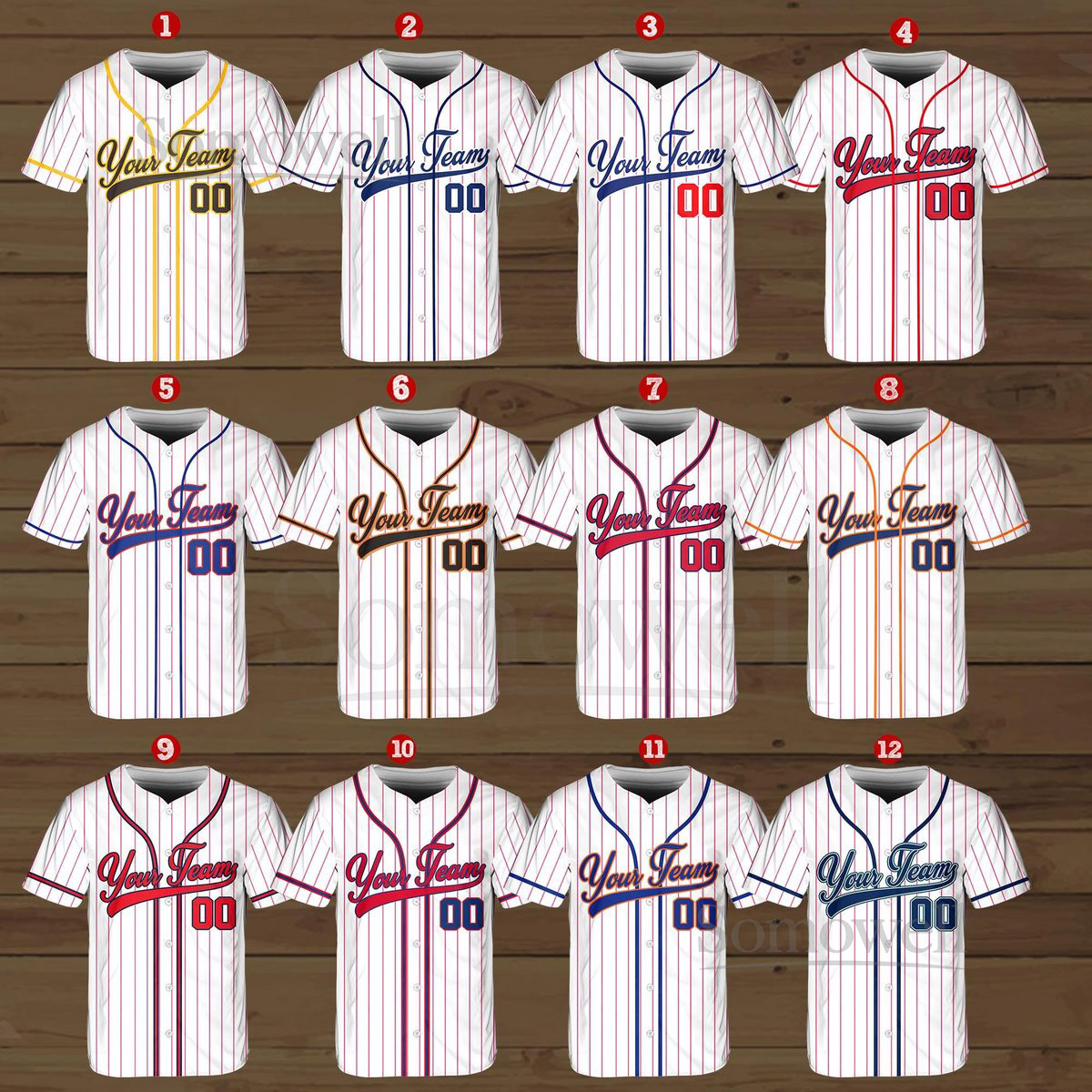 Personalized Team Name And Number Baseball Jersey Custom Baseball Jersey Shirt Baseball Jersey Uniform For Baseball Fans Baseball Lovers_544
