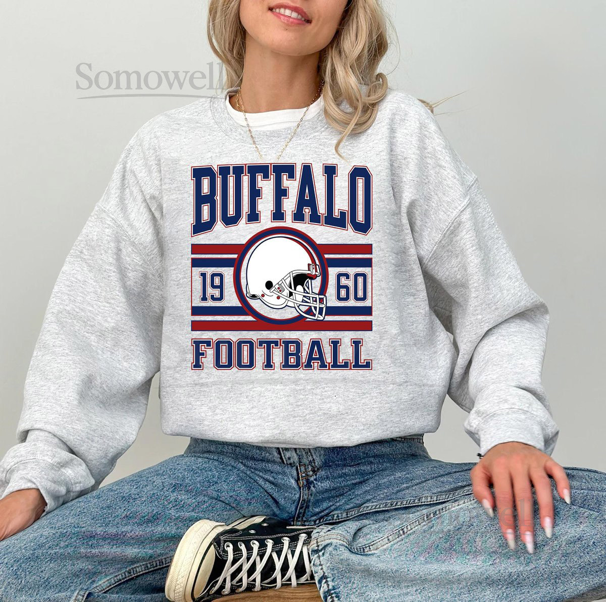 Vintage Buffalo Bills Sweatshirt Football Fan Gift_1004