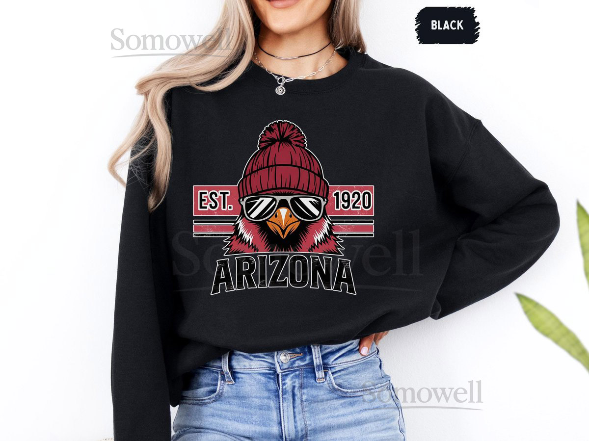 Arizona Football Sweatshirt Game Day Sweatshirt Sports Fan Gift Football Apparel Athletic Crewneck_81