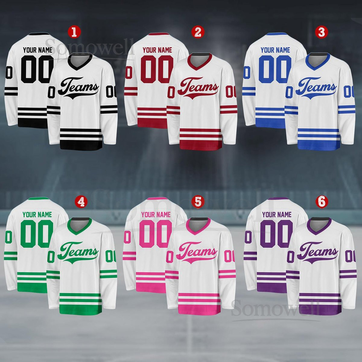 Personalized Team Name Number Hockey Jersey Custom Name Hockey Jersey Hockey Jersey Uniform For Hockey Fans Hockey Lovers_751
