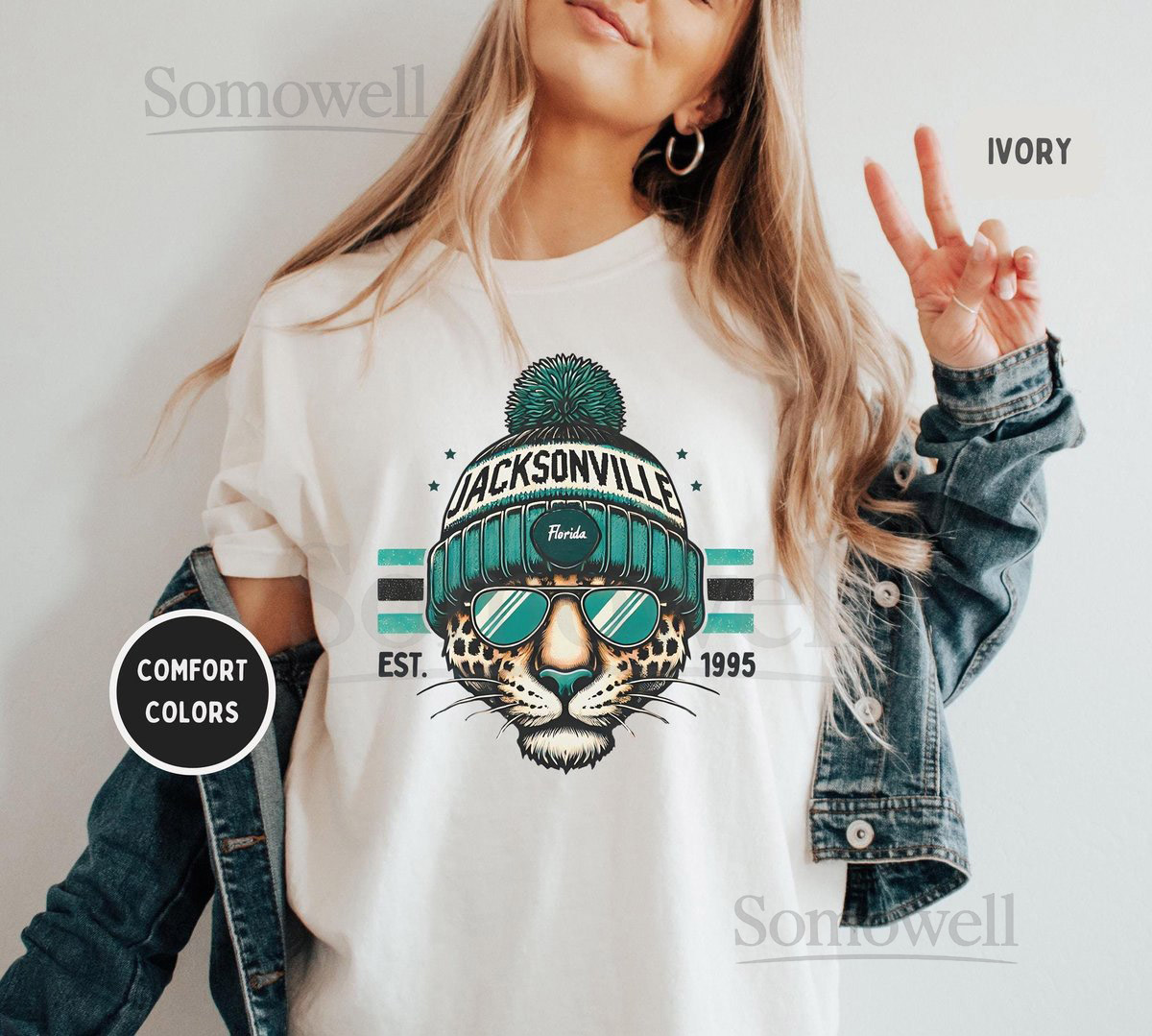 Jacksonville Football Comfort Colors T-shirt Fan Apparel Sports Tee Game Day Shirt Team Merchandise Distressed _584