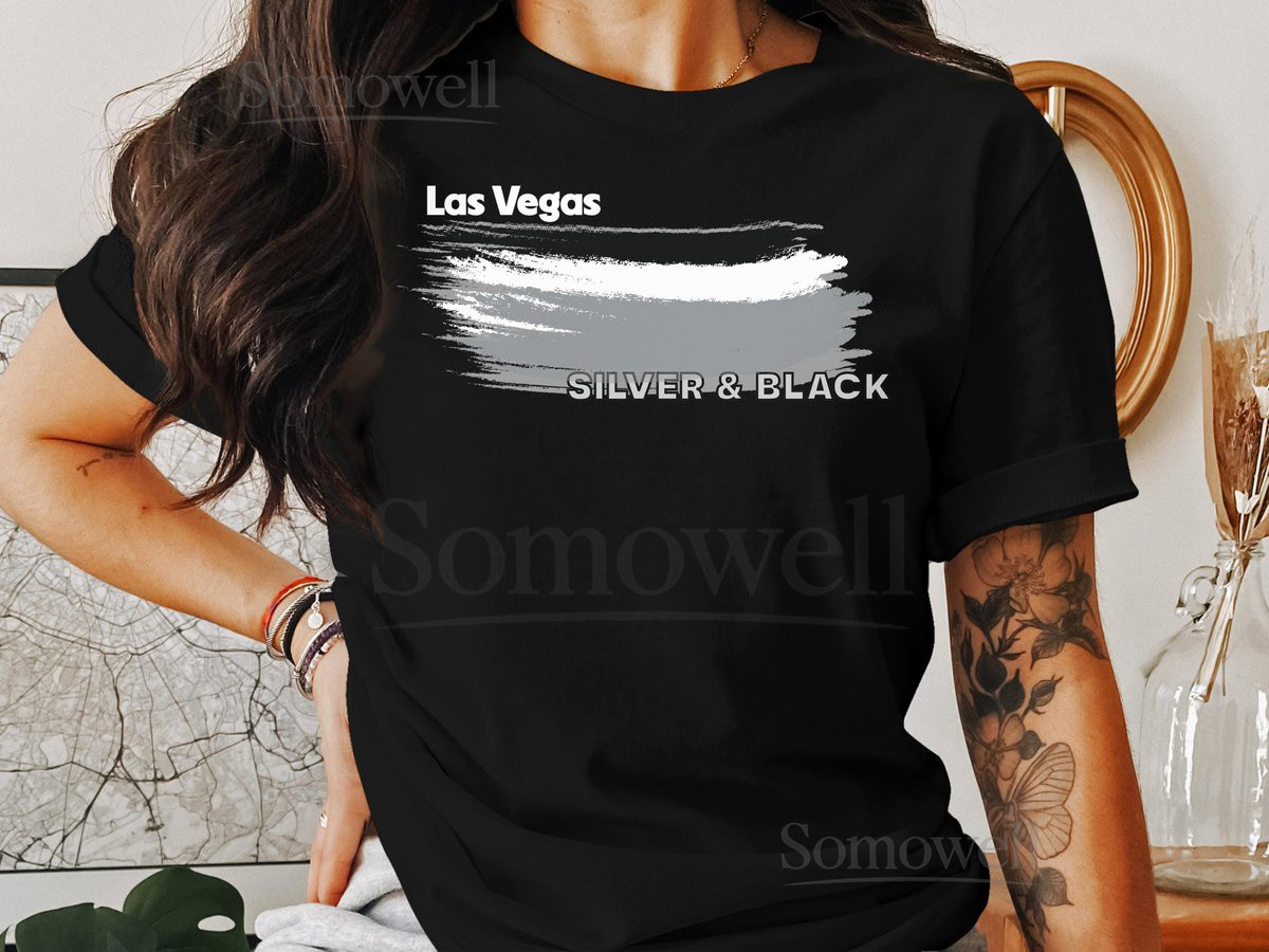 Las Vegas Raiders Football Color Swoosh Short-Sleeve Long-Sleeve T-Shirts_479