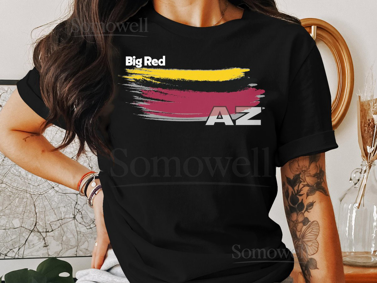 Arizona Cardinals Big Red Football Color Swoosh Short-Sleeve Long-Sleeve T-Shirts_21