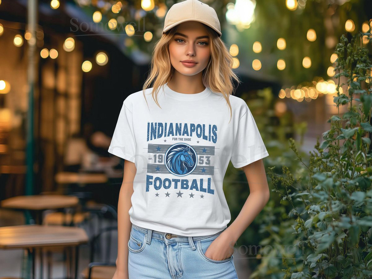 Indianapolis Football Vintage T-Shirt Retro Colt Shirt Unisex Game Day Gift Indianapolis Fan Gear Football Fa_540
