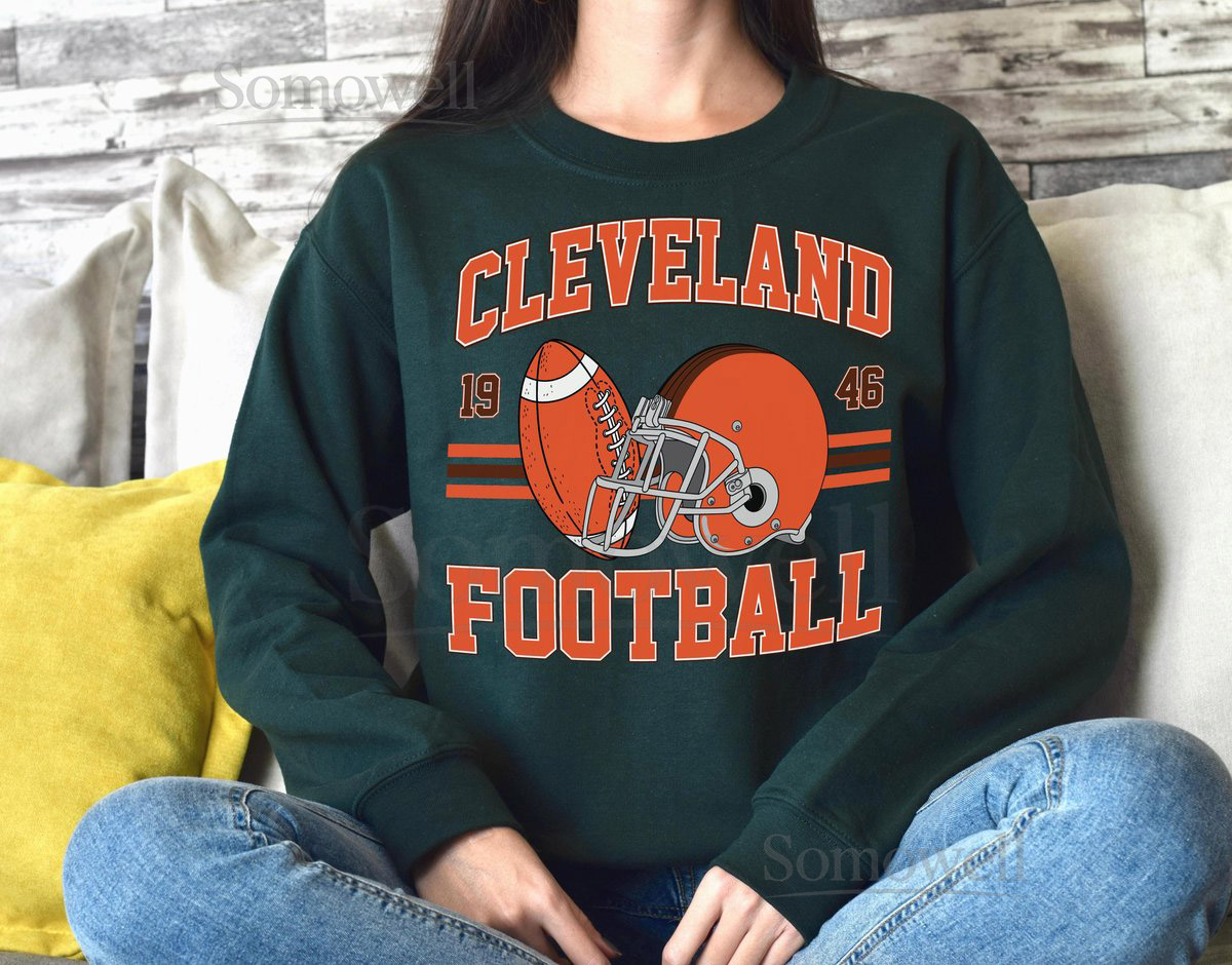 Cleveland Football Sweatshirt Unisex Vintage Fan Apparel_8