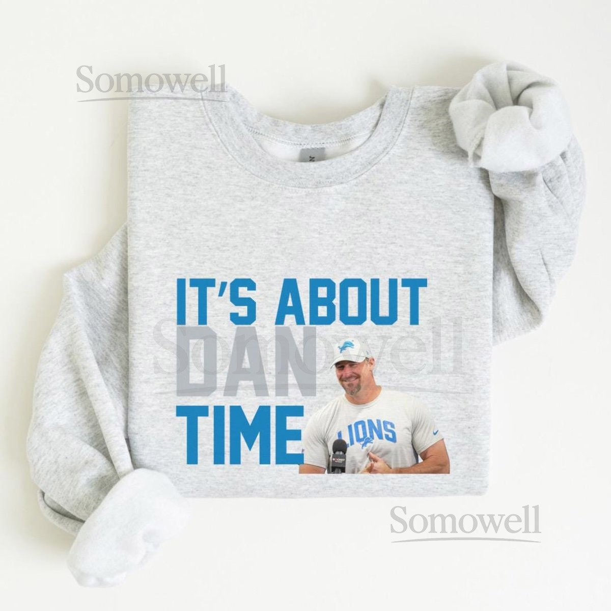 Detroit Football Its About Dan Time Dan Campbell Shirt Lions Football Dan Campbell Fan_114