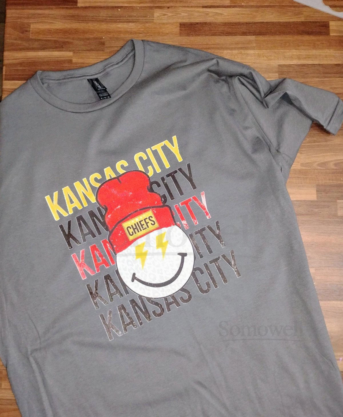 Kansas City Chiefs Smiley Tee_296