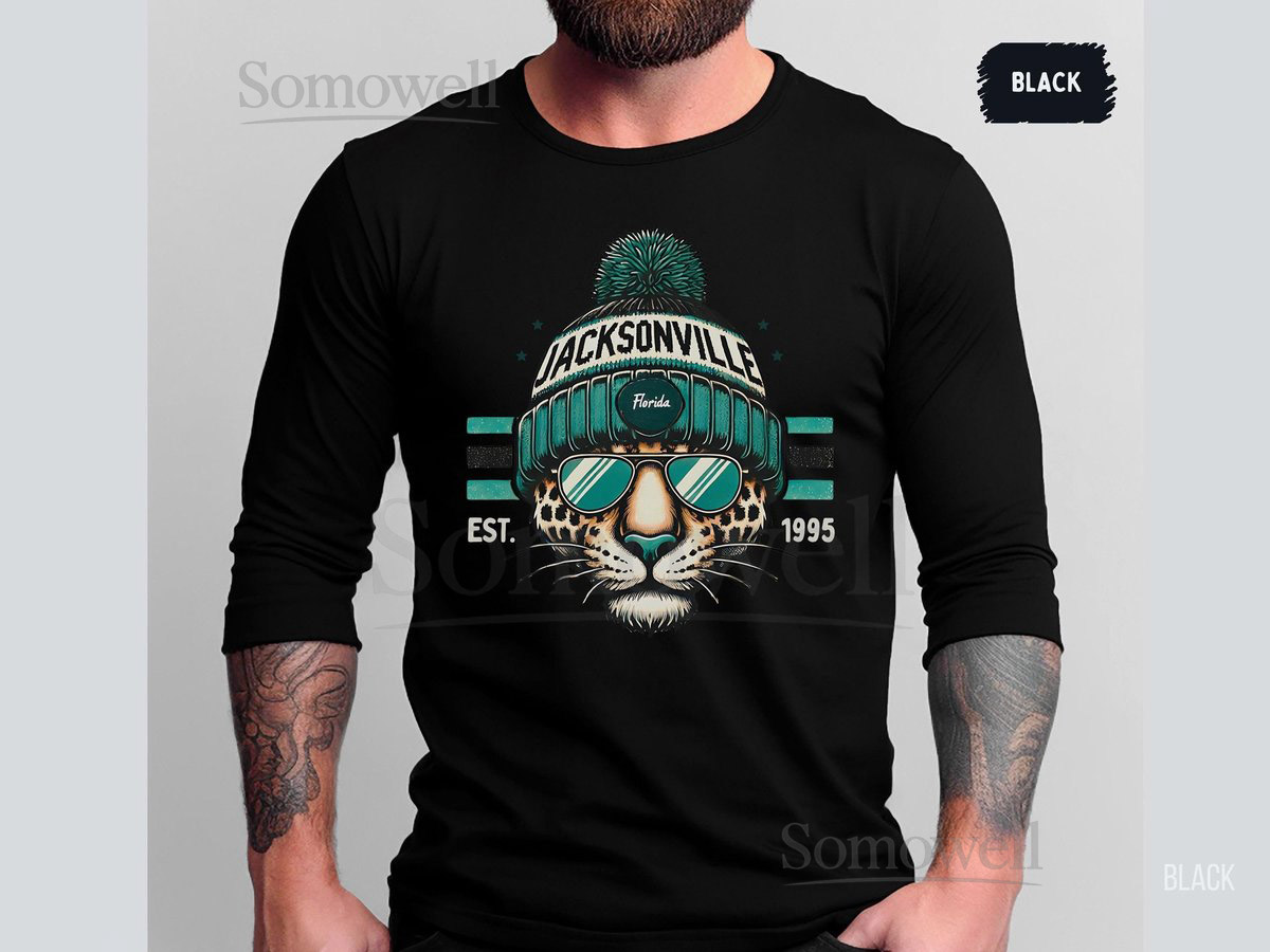 Jacksonville Football Long Sleeve Tee Fan Shirt Team Spirit Apparel Football Game Day Top Sports Fa_599