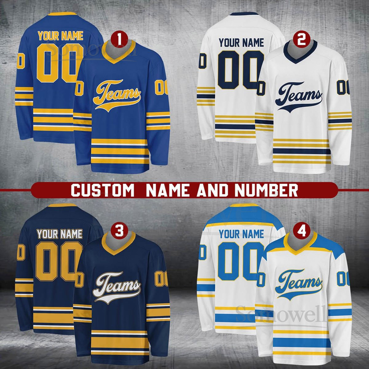 Personalized Team Name Number Hockey Jersey Custom Name Hockey Jersey Hockey Jersey Uniform For Hockey Fans Hockey Lovers_754