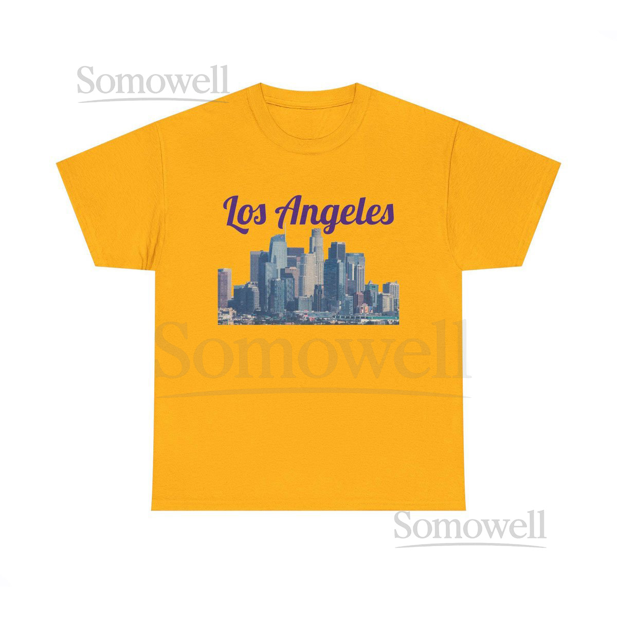 Los Angeles Cityscape Cotton Tee shirt_276