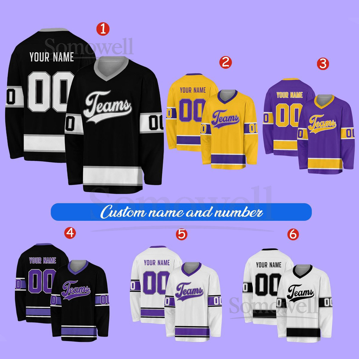 Personalized Team Name Number Hockey Jersey Custom Name Hockey Jersey Hockey Jersey Uniform For Hockey Fans Hockey Lovers_759