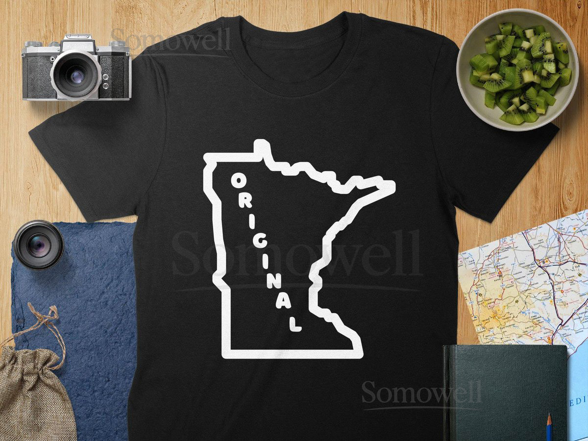 Minnesota Outline T-Shirt Original MN State Pride Souvenir Unisex or Women's Tee Mug_622