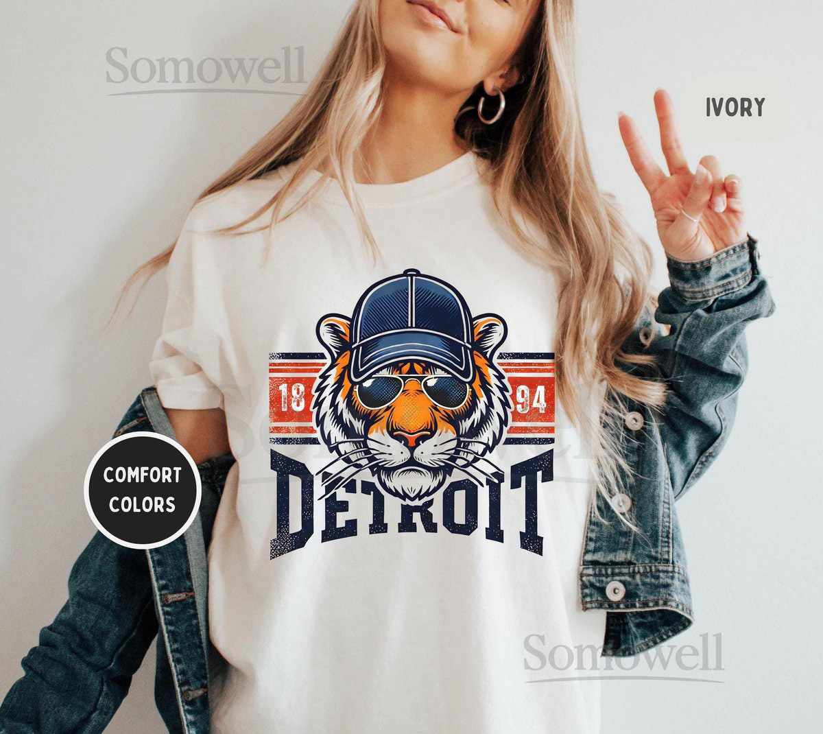 Detroit Baseball Comfort Colors T-shirt Vintage Baseball Tee Sports Fan Shirt Gift for Baseball Lover Distressed Baseball Shirt tee_115