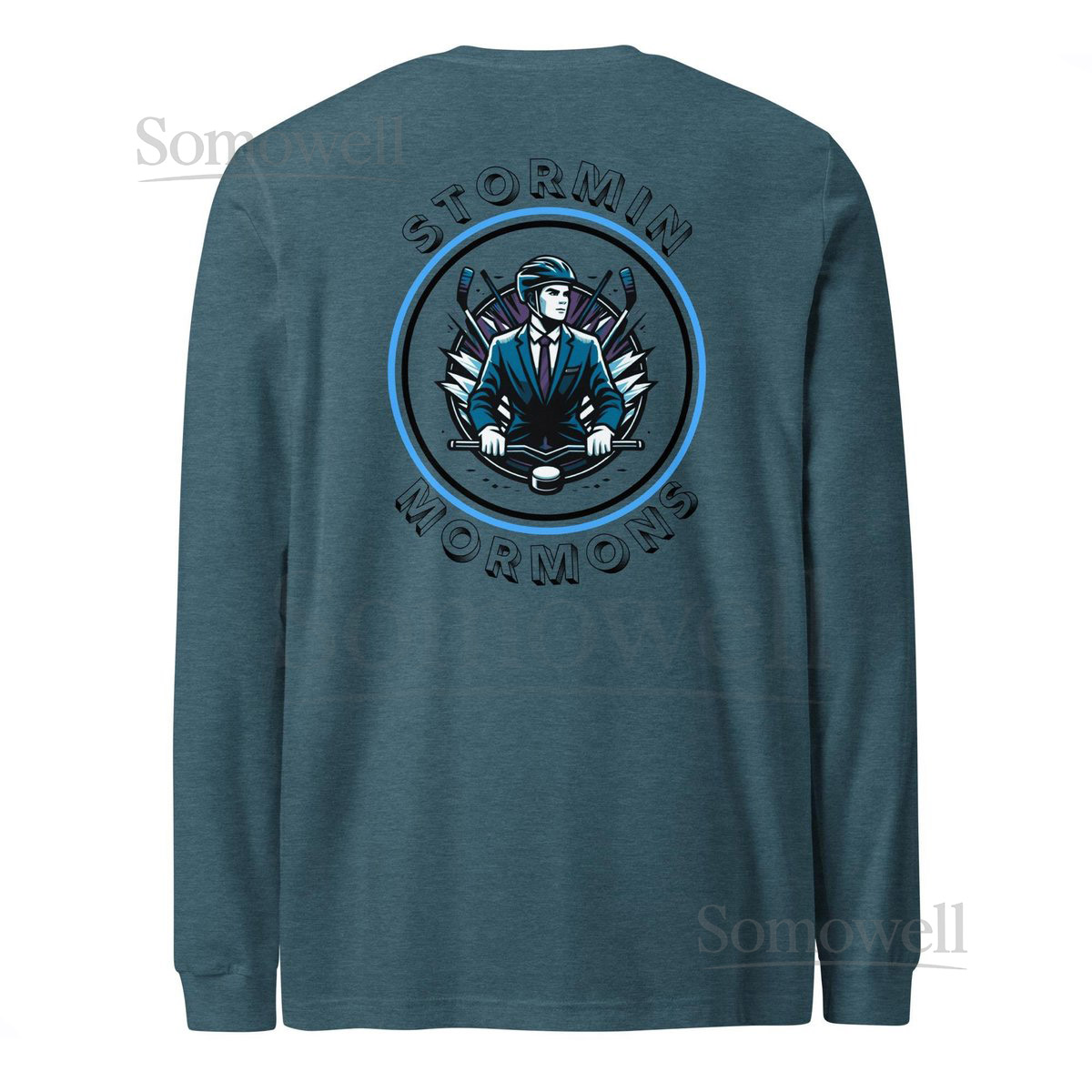 Utah Stormin Mormons NHL Hockey Club Long Sleeve Team Tee unisex_646