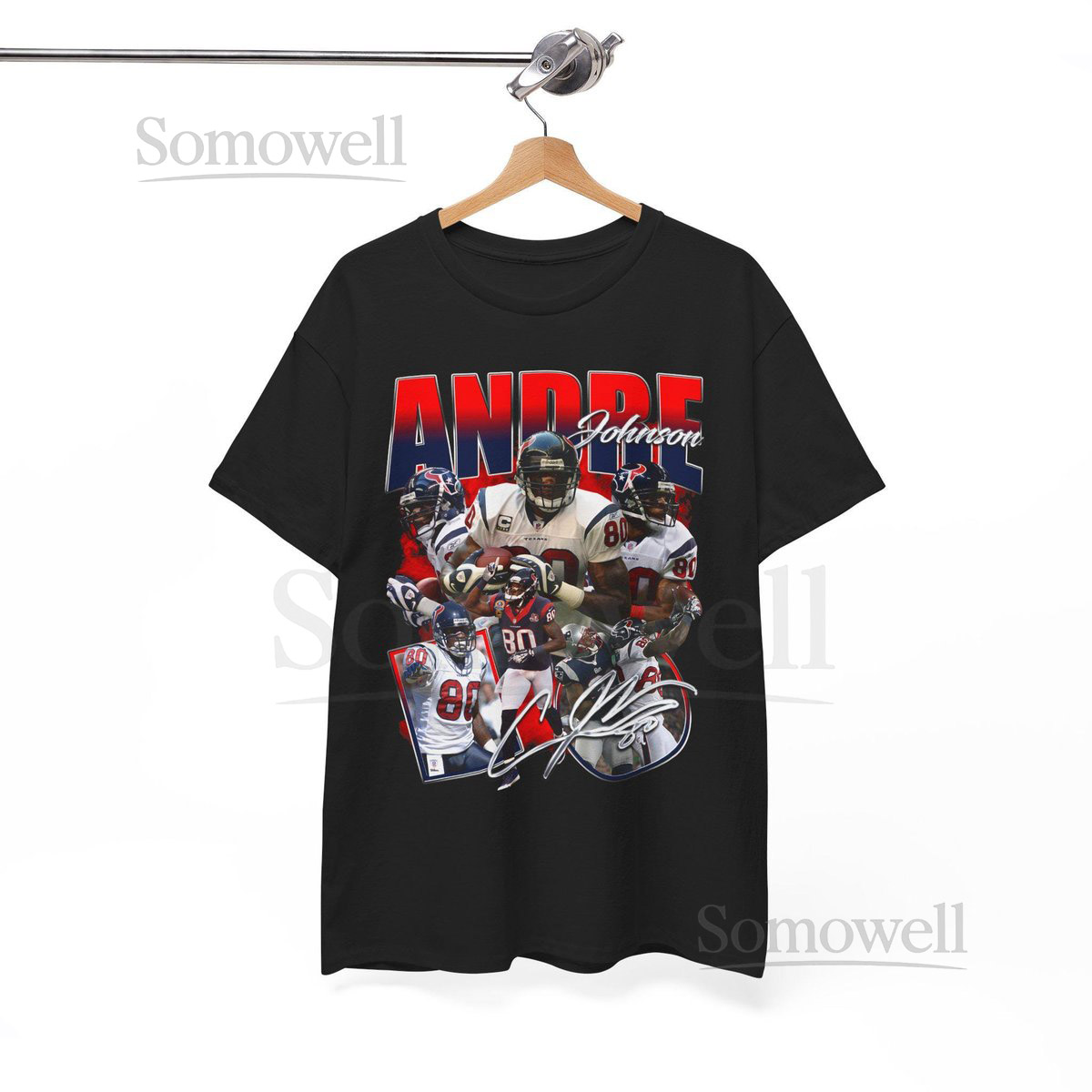 Andre Johnson v1 Houston CJ Stroud JJ Watt Arian Foster Matt Shaub Brian Cushing Tyrann Mathieu Tank Dell Nico Collins Vintage Sh_7