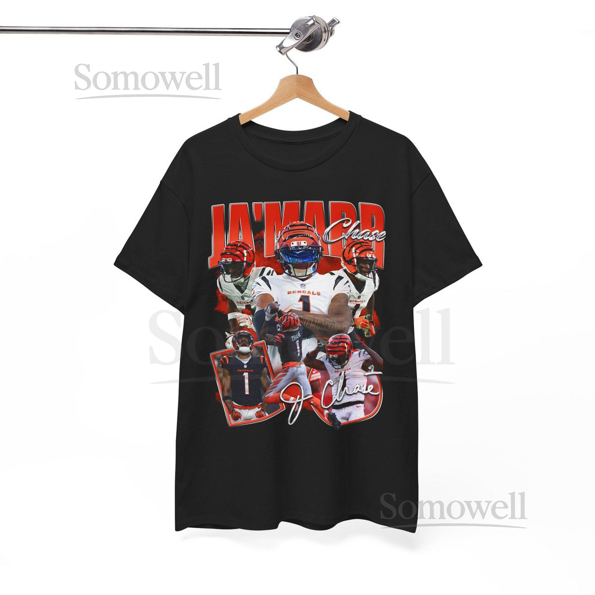 JaMarr Chase v2 Cincinnati Chad Johnson Ocho Cinco Carson Palmer AJ Green Andy Dalton Geno Atkins Terrell Owens Joe Burrow Boomer NFL Shirt_689