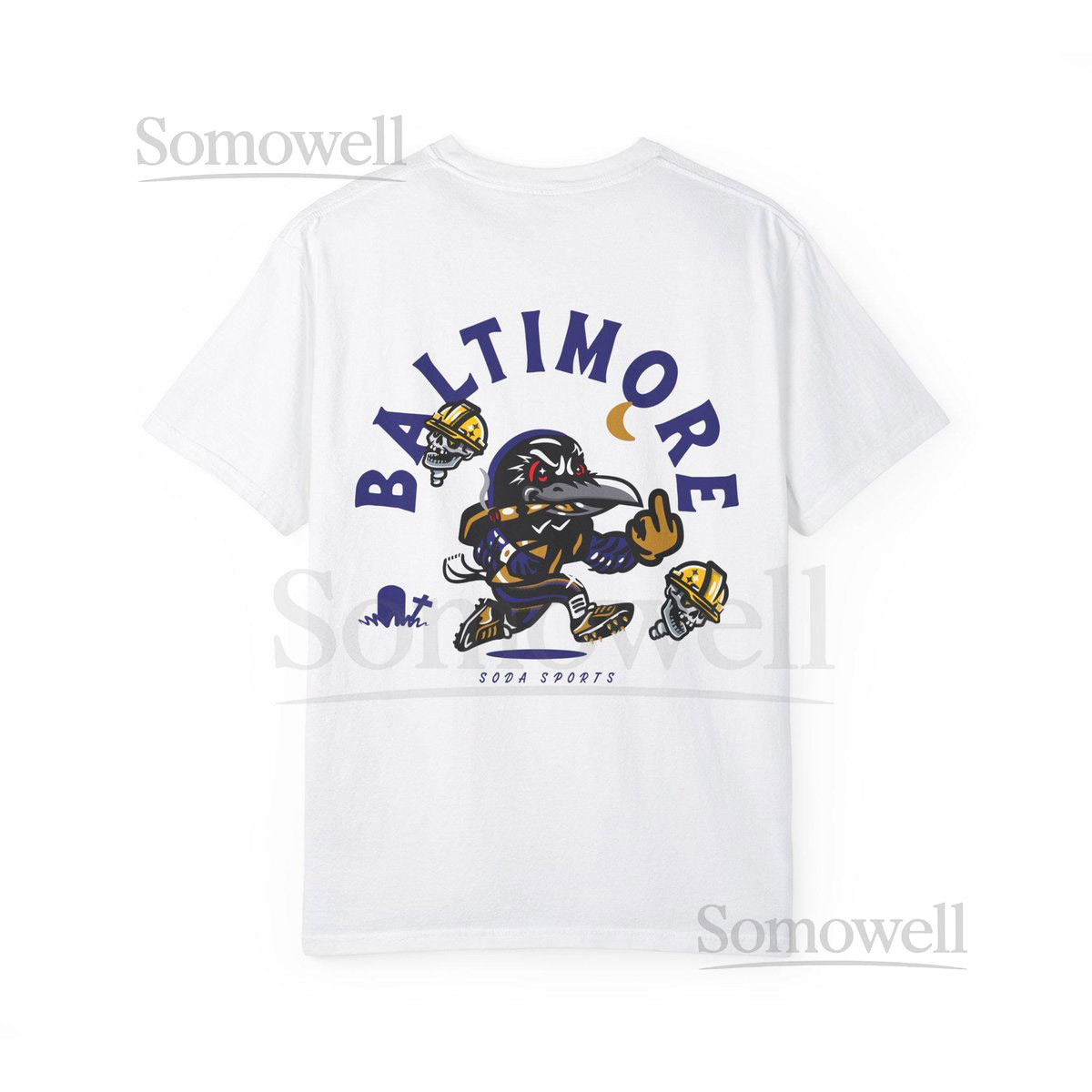 Baltimore Ravens T-shirt Football Fan Shirt NFL Apparel Game Day Tee Ravens Gift for Him Purple and Black Tee_113