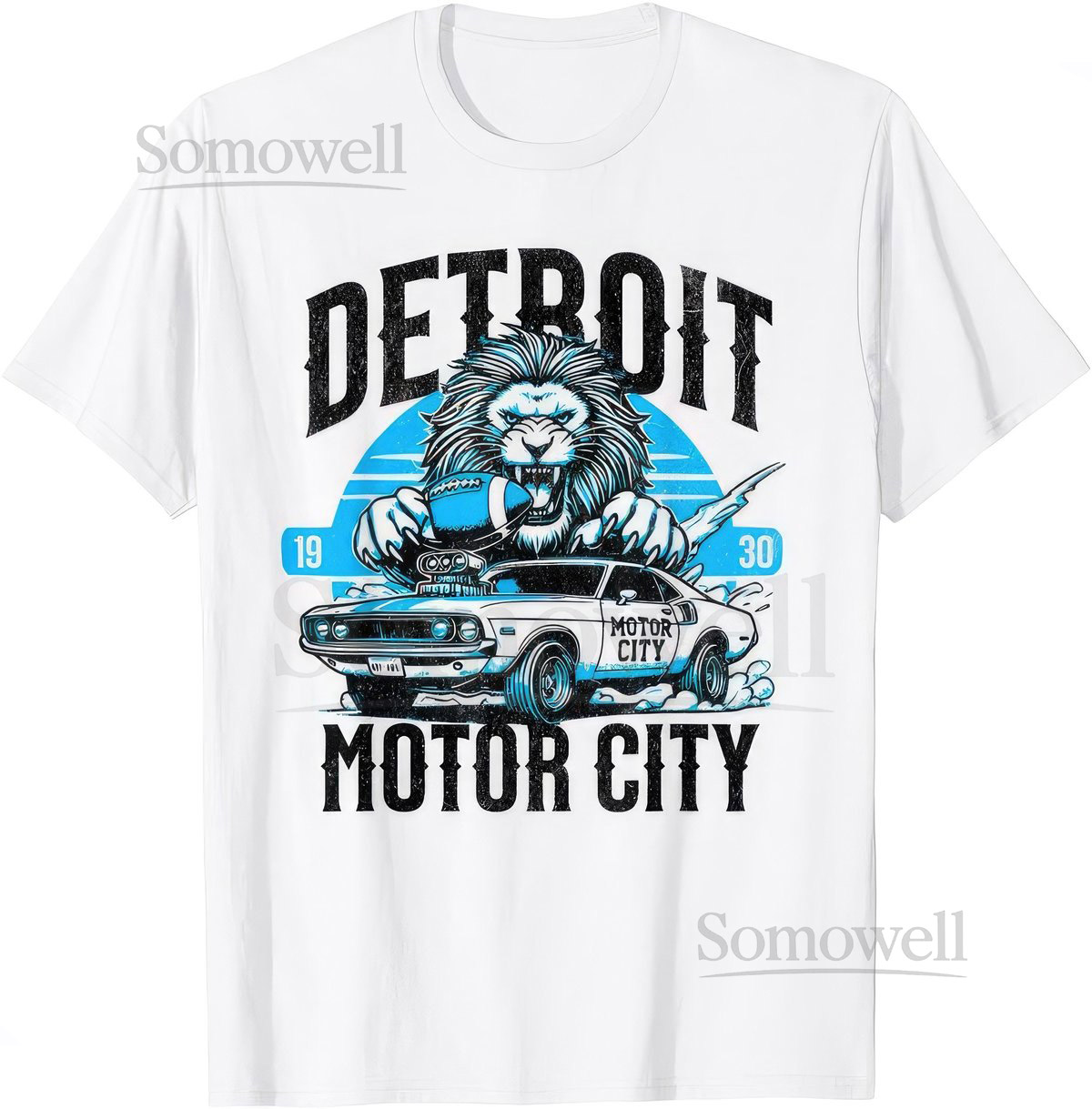 Detroit Motor City USA T Shirt_198