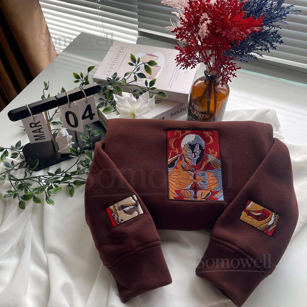 Embroidered Anime Sweatshirt Founding Shifter Paradis Island Design_57