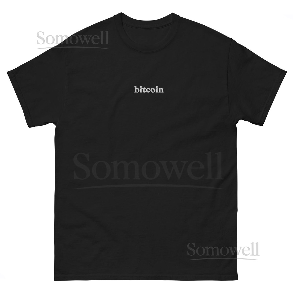 Embroidered bitcoin Unisex classic tee_50