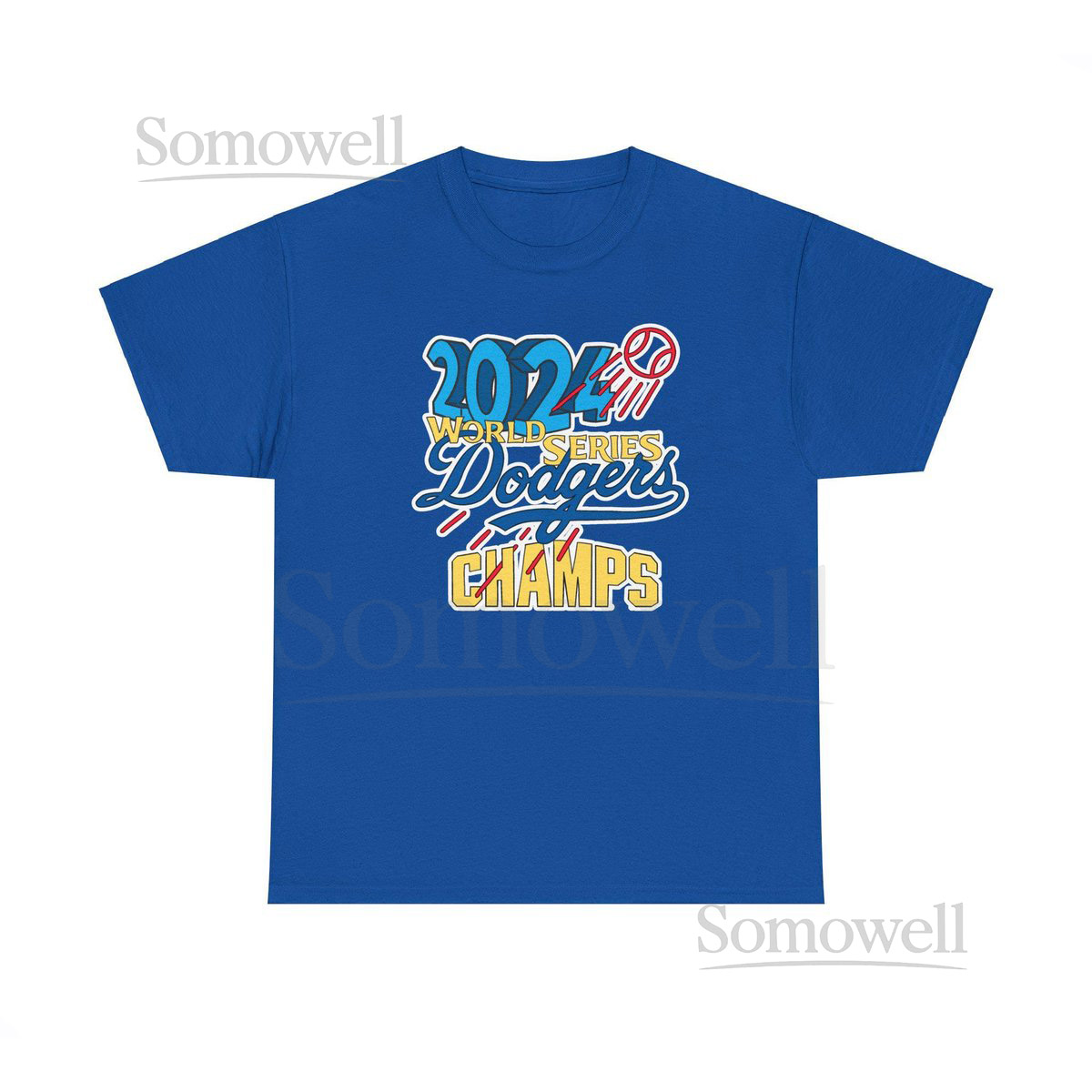 Tee Shirt 2024 LA Dodgers World Champs Winning Team Baseball Fan Apparel Sports Lover Gift Champion Crewneck Jumper Athletic_799