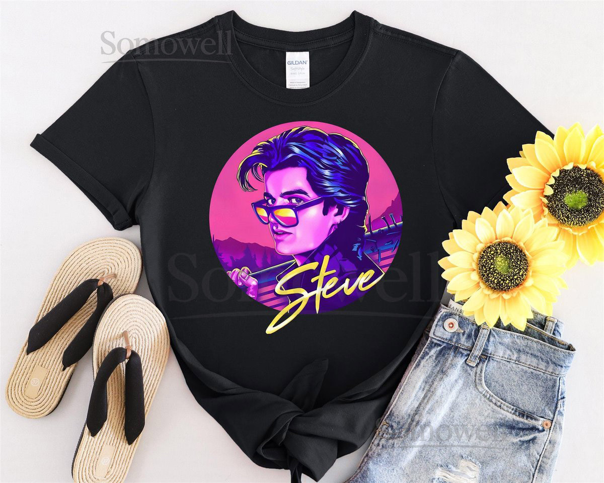 Steve Harrington Joe Keery St4 Retro Art Tshirt Men Women Children Kids T-shirt Hoodie Sweatshirt S to 5XL T Shirt UV Sticker YU477_43