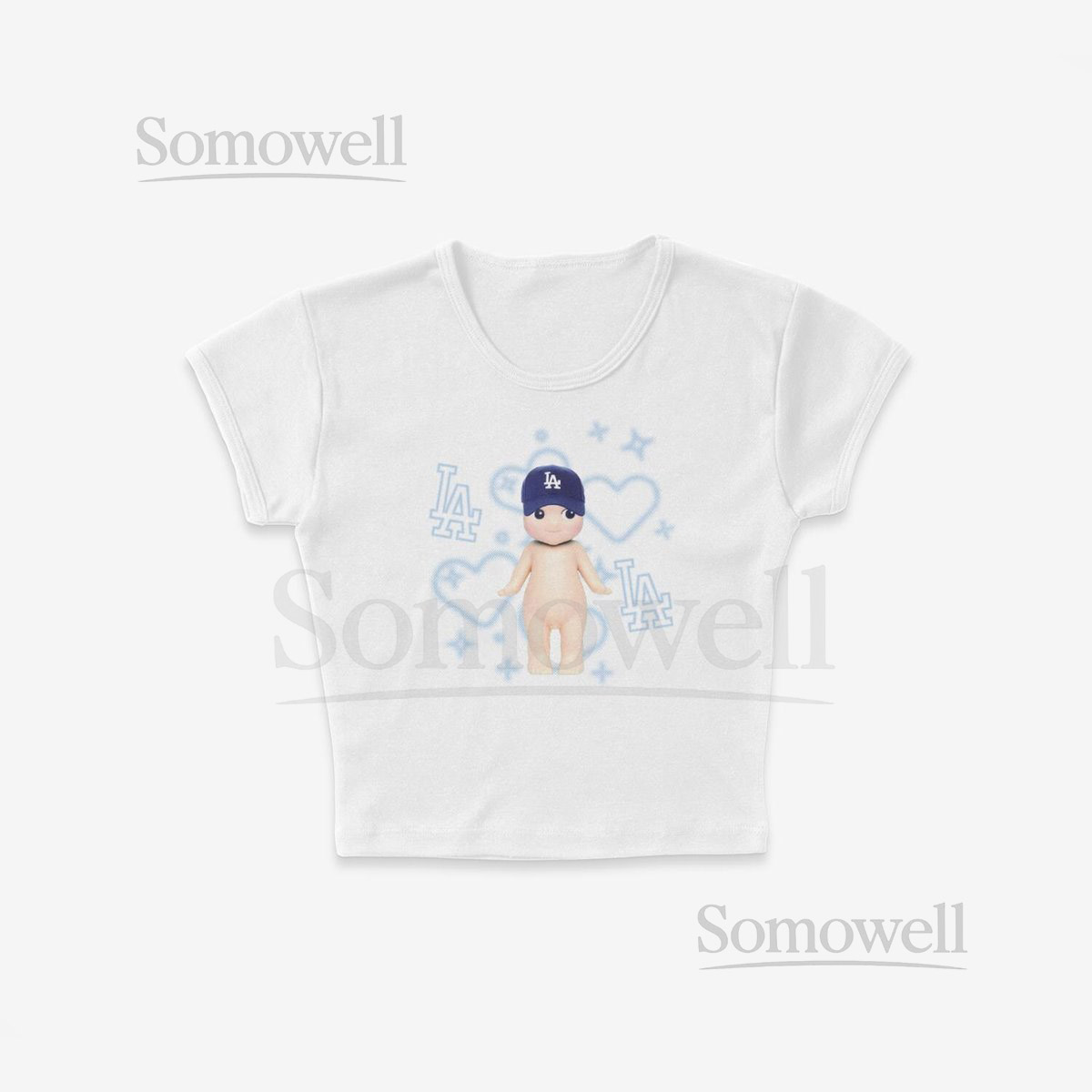 Sonny Angel quotLA Dodgersquot Cropped Tee Women's_788