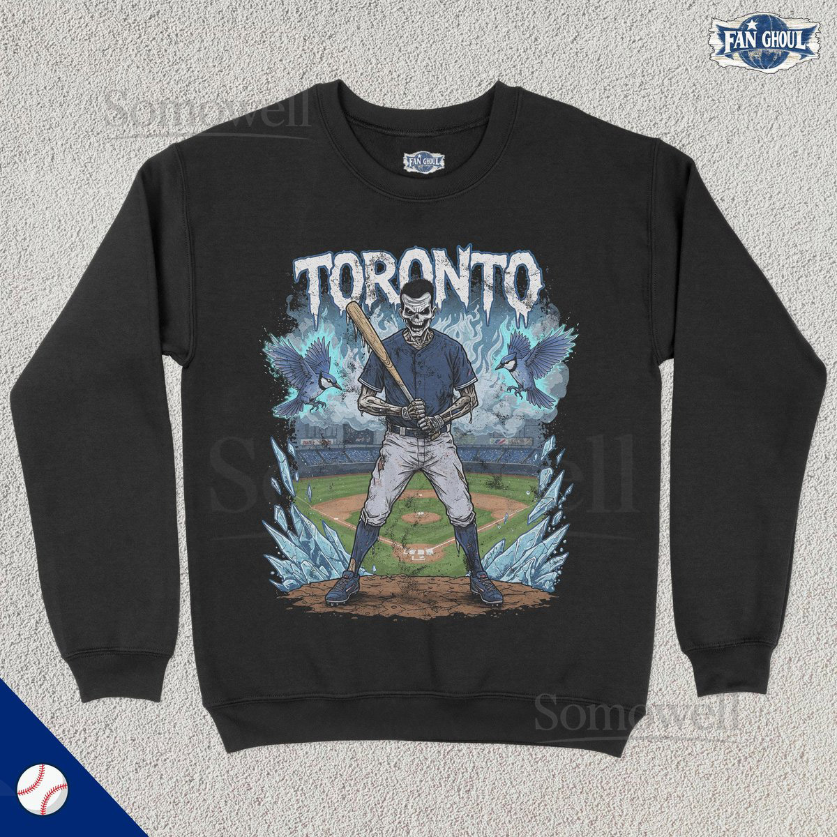 Toronto Baseball Crewneck Canada Baseball Sweatshirt Sports Clothing Baseball Fan Gift Baseball Lover Vintage Baseball Blue Jay_830