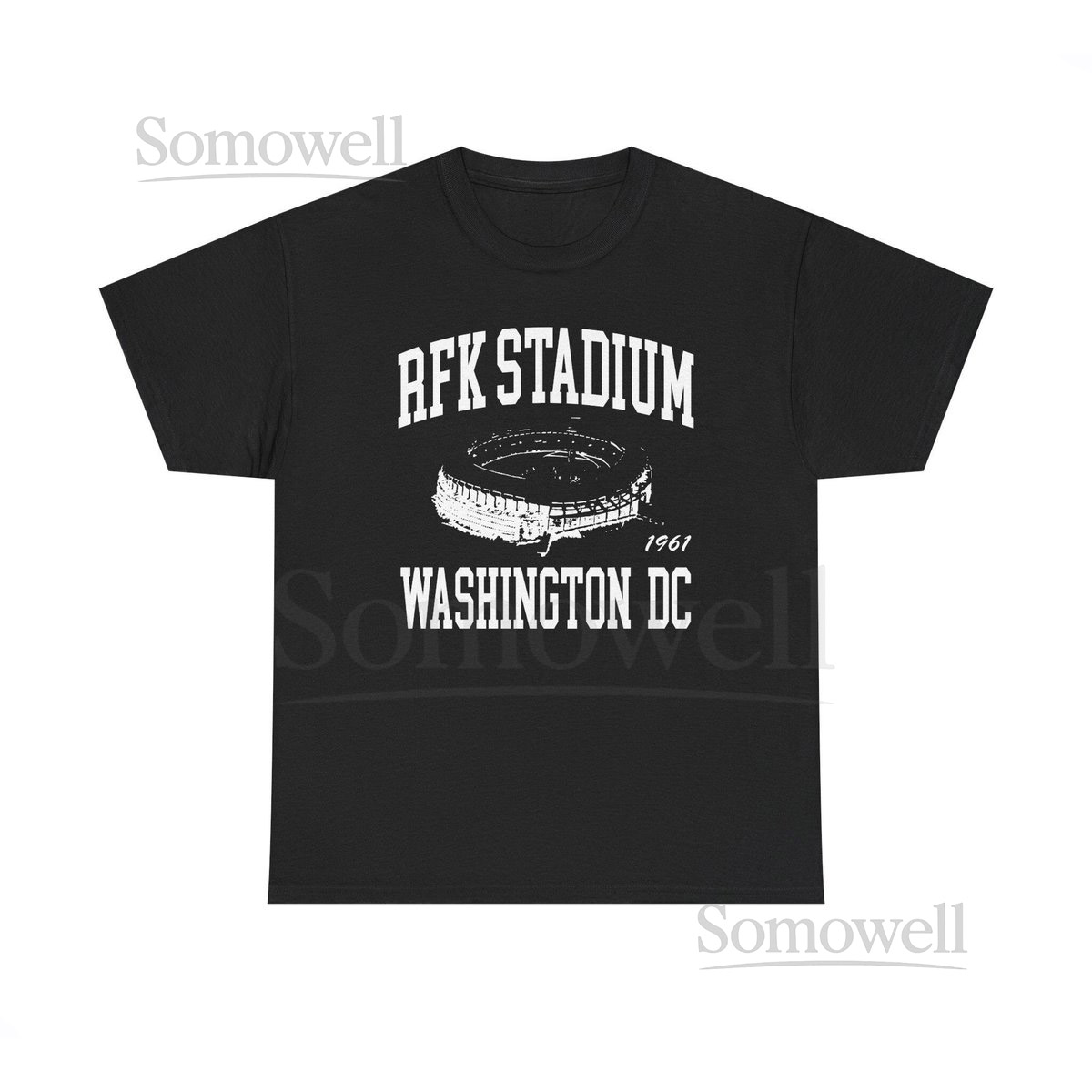Throwbackmax RFK Stadium 1961 Football Classic Cut Premium Tri-Blend Tee Shirt - Past Home of Your Washington Commanders Heavy Cotton Tee_263