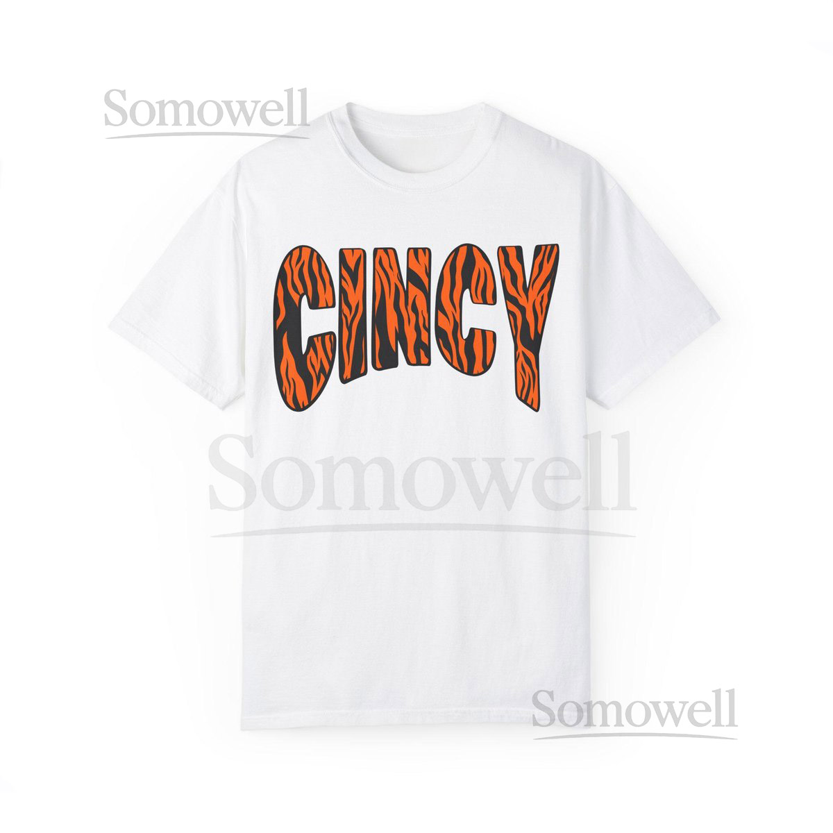 Cincy Tiger Stripe T-Shirt Cincinnati Bengals Fan Tee_570