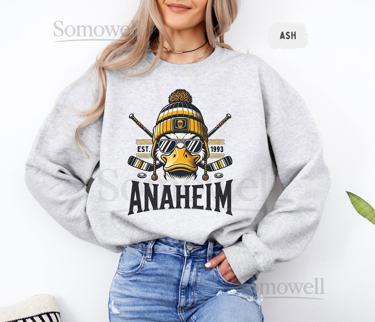Anaheim Hockey Sweatshirt Unisex Crewneck Jumper Team Fan Apparel Sports Lover Gift Long Sleeve Pullover_25