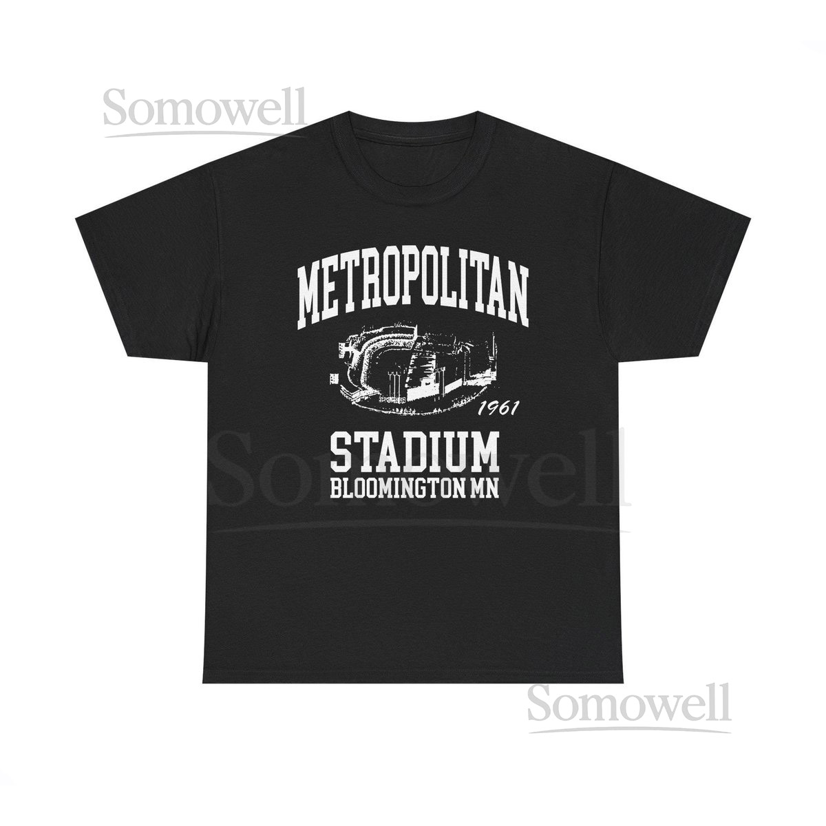 Throwbackmax Metropolitan Stadium 1961 Baseball Classic Cut Premium Tee Shirt - Past Home of Your Minnesota Twins Heavy Cotton Tee_262