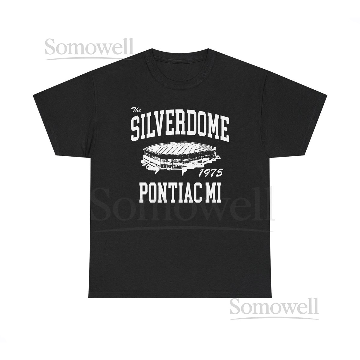 Throwbackmax The Silverdome 1975 Football Classic Cut Premium Tri-Blend Tee Shirt - Past Home of Your Detroit Lions Unisex Heavy Cotton Tee_668