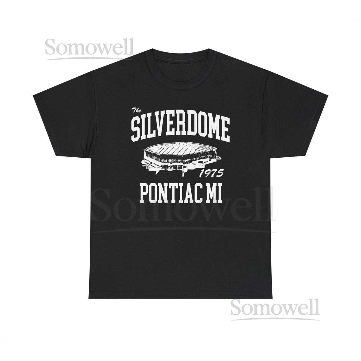 Throwbackmax The Silverdome 1975 Football Classic Cut Premium Tri-Blend Tee Shirt - Past Home of Your Detroit Lions Unisex Heavy Cotton Tee_265