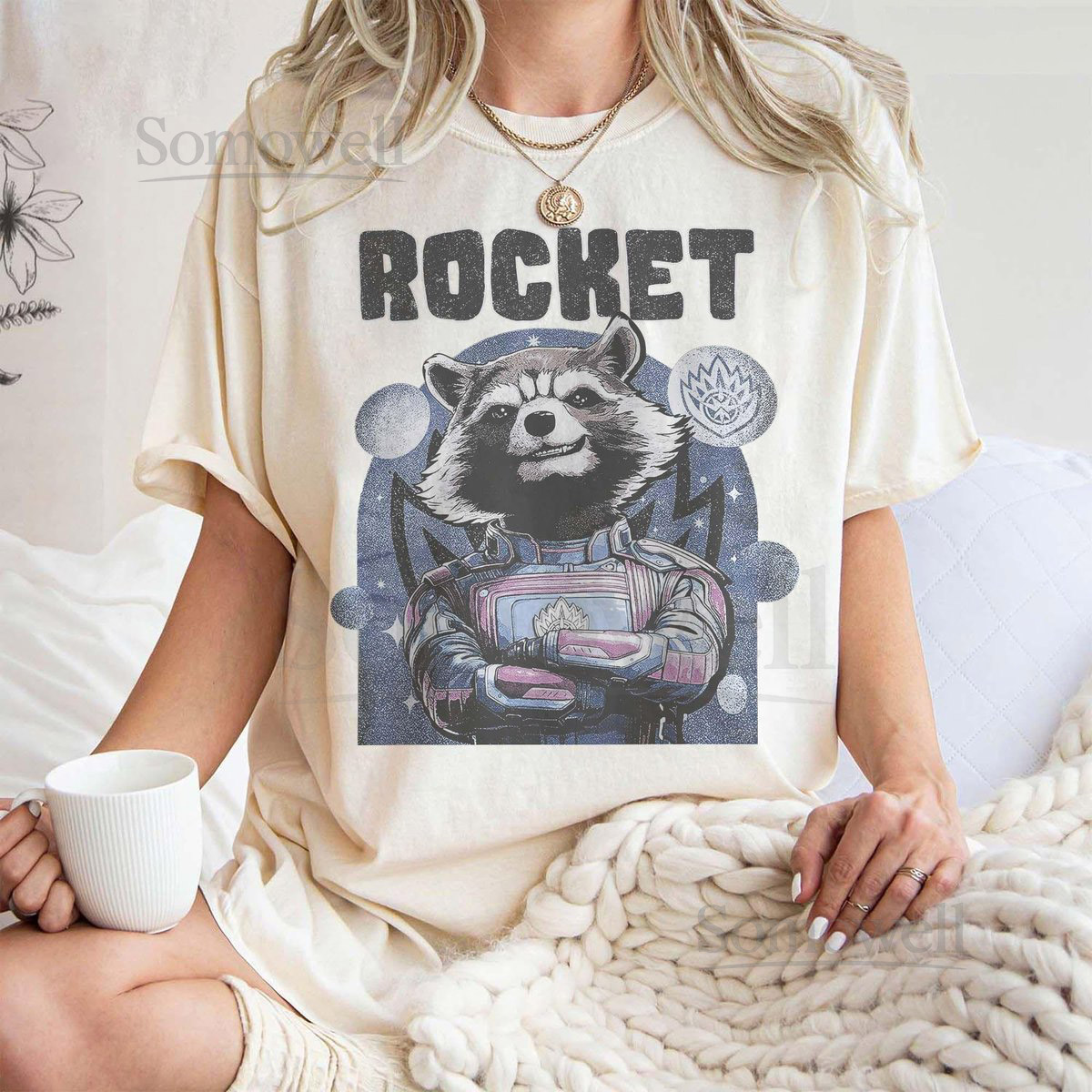 Retro Rocket Raccoon Comfort Colors Shirt Marvel Guardians Of The Galaxy 3 89P13 Rocket Raccoon Shirt Marvel Fan Gift Marvel Comic Shirt_104