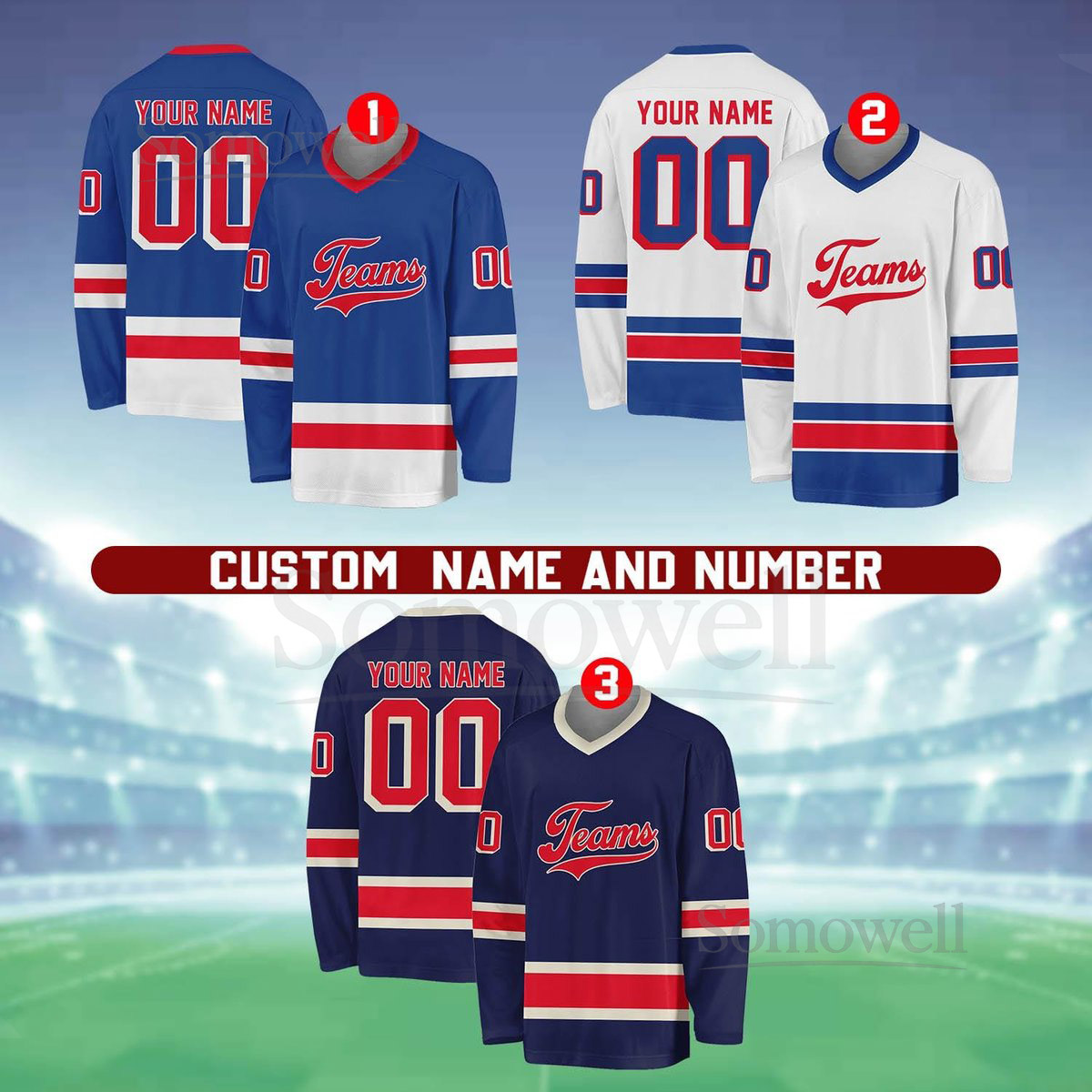Personalized Team Name Number Hockey Jersey Custom Name Hockey Jersey Hockey Jersey Uniform For Hockey Fans Hockey Lovers_763