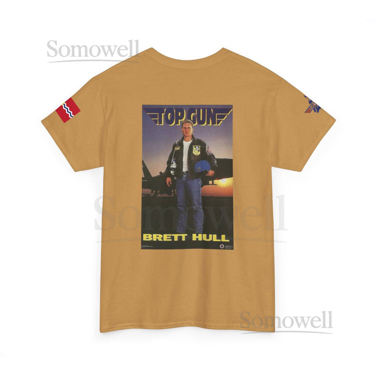 Vintage St Louis Blues Brett Hull Top Gun Hockey Unisex Heavy Cotton Tee-Shirt Retro Sports Fan Gift Men Women Shirt NHL Apparel Hockey_756