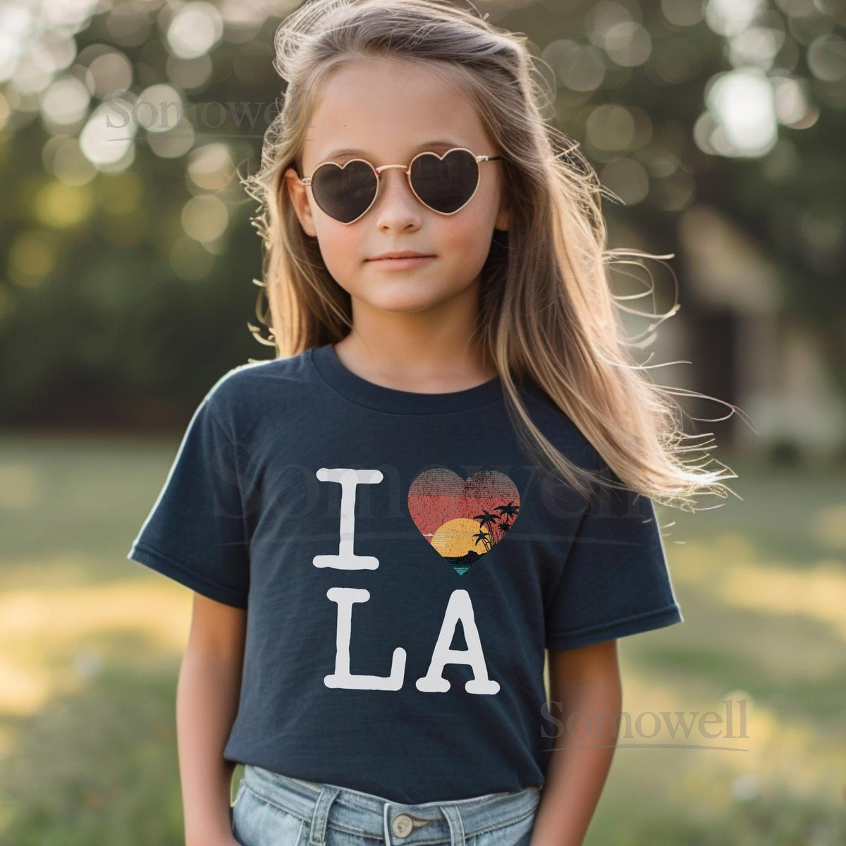 I Love LA Kids T-Shirt California Pride Tee_439