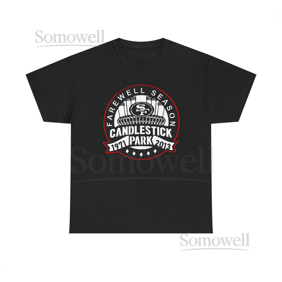 Throwbackmax Candlestick Park 1960 Football - Heavy Cotton Tee_260