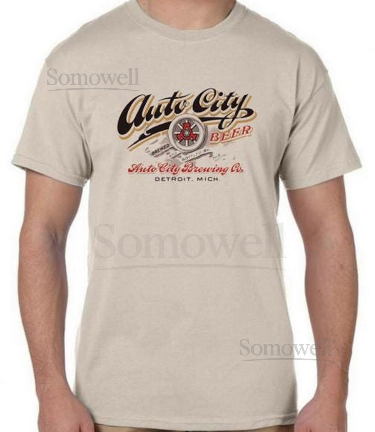 Auto City Beer T Shirt GT022 Unisex Style 100 Cotton Beige_24