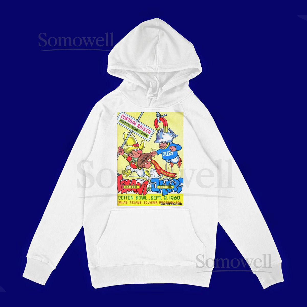 VintageRetroHouston Oilers Dallas CowboysTexansNFLHoodieApparelS_1041