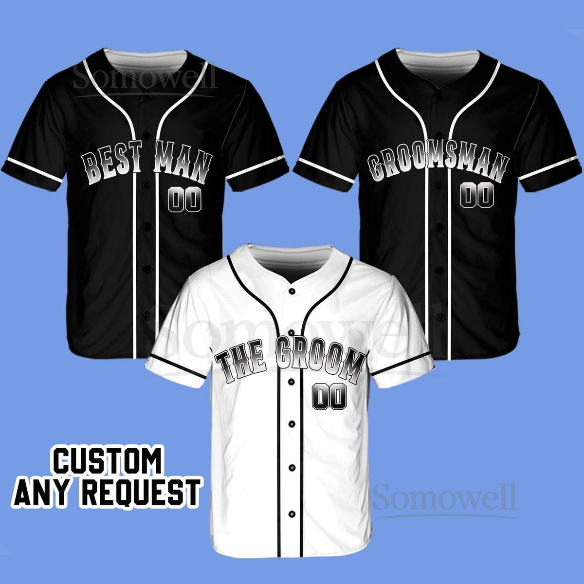 Personalized The Groom Groomsmen Baseball Jersey Custom Best Man Jersey Baseball Jersey For Engagement Married Couple Wedding Jersey_779