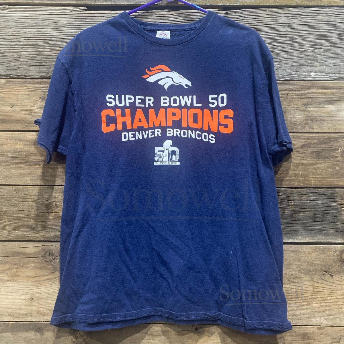 Delta Pro Weight Denver Broncos Super Bowl 50 Champions T-Shirt XL_284