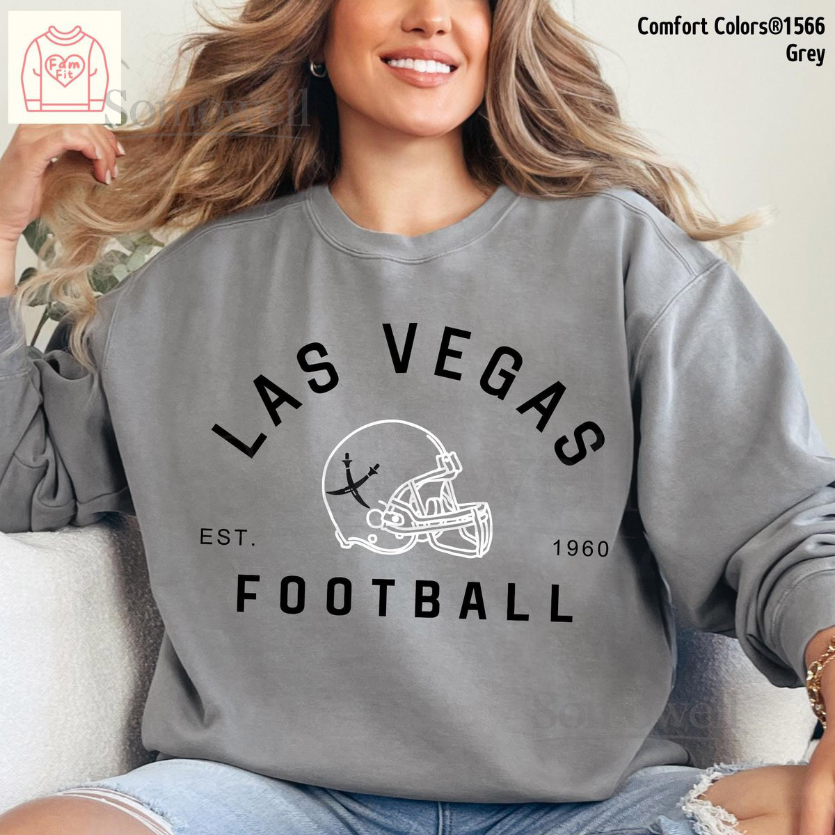 Las Vegas Football Jersey Shirt - Raider Vintage Comfort Color Tees Mommi Me Sweatshirt 29-01_58