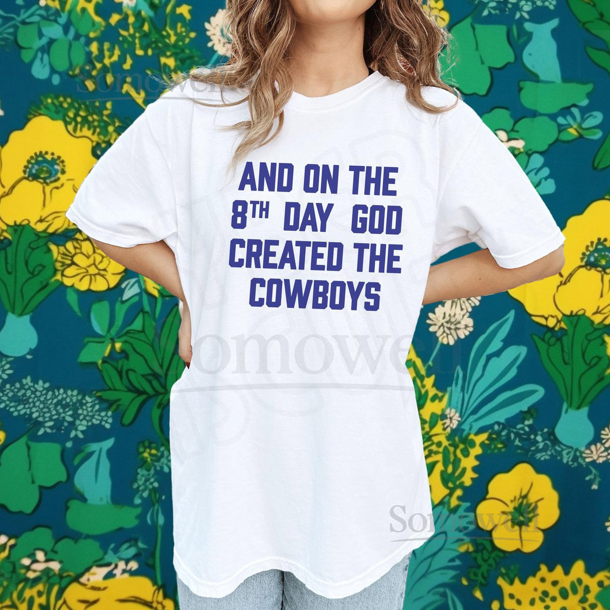 Cowboys Retro Shirt Comfort Colors Cotton Tee Personalized_96
