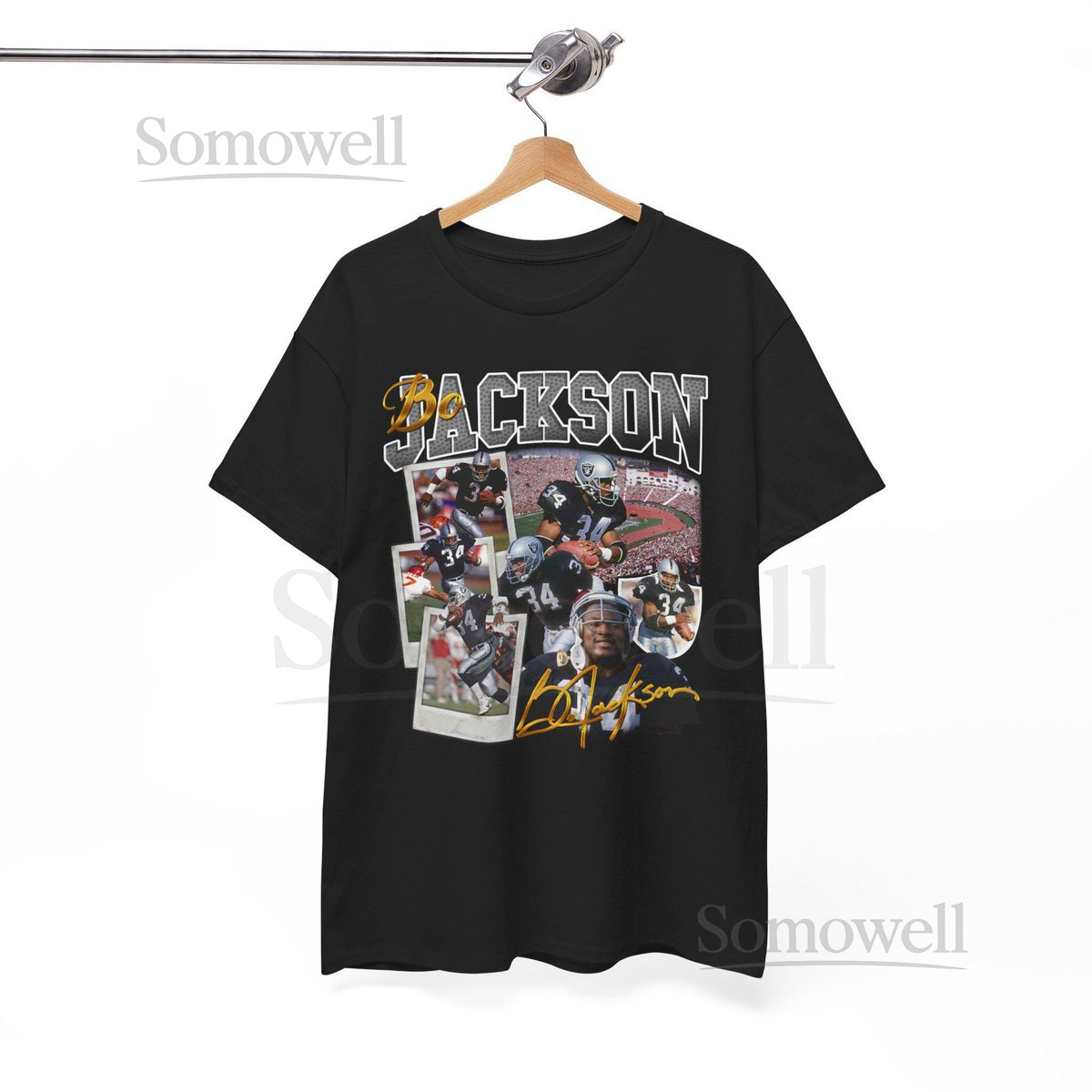 Bo Jackson v1 Oakland Los Angeles Las Vegas Davante Adams Charles Woodson Howie Long Tim Brown Jack Jones Coach AP Madden Vintage NFL Shirt_37