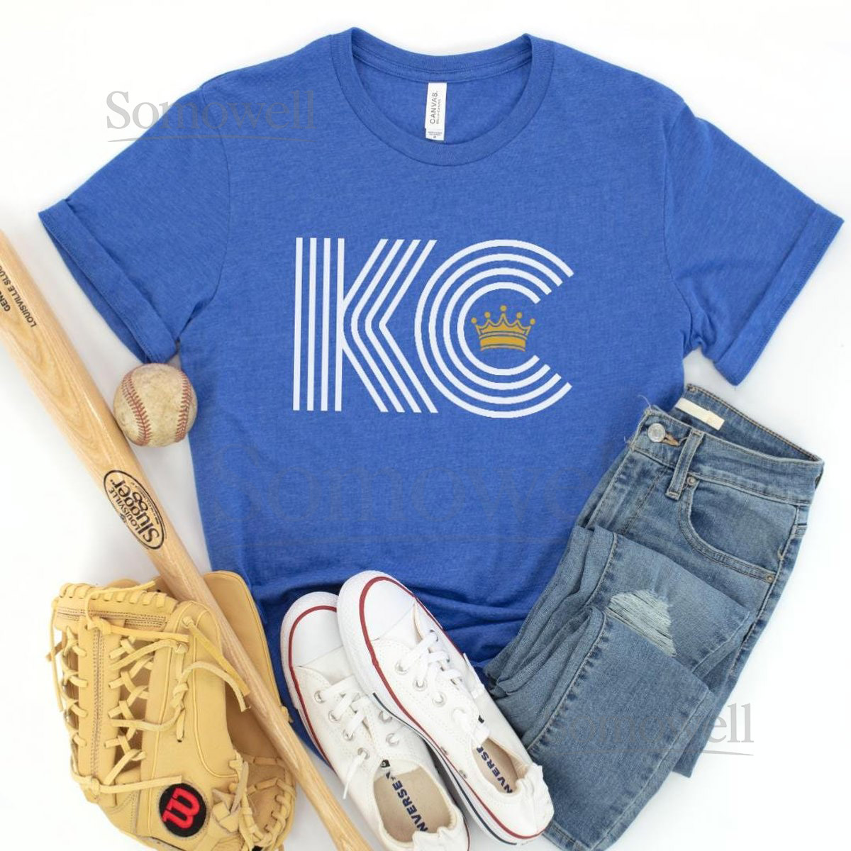 Kansas City Royals Tee Unisex KC Crown Baseball Shirt_433