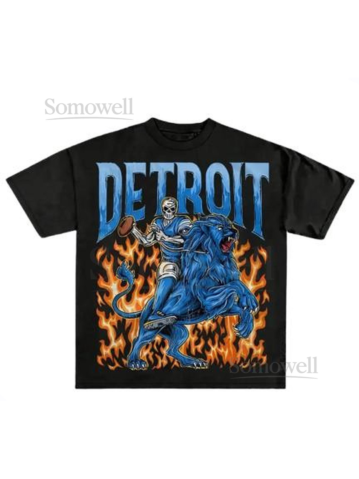 Detroit Lions Graphic T-Shirt NFL Graphic T-Shirt Vintage Tees UNISEX S-XXL_247